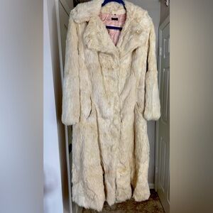 1970s-1980s vintage rabbit fur coat.